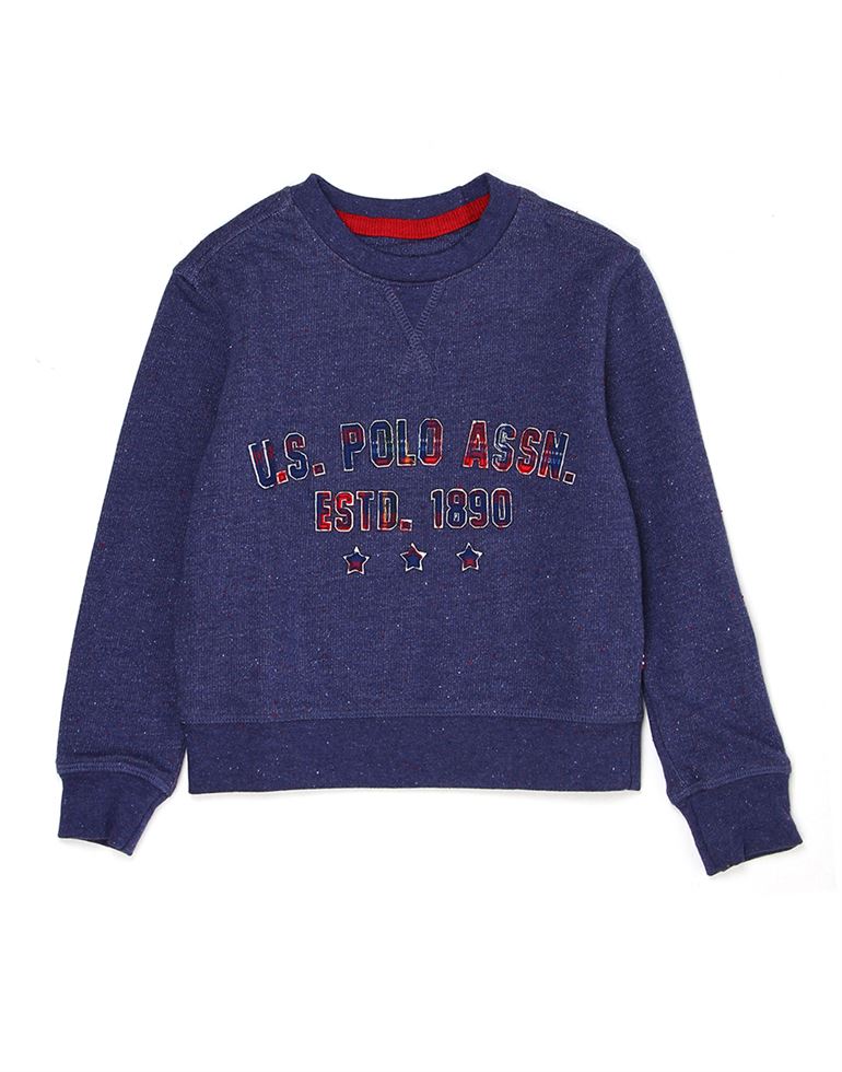 U.S. Polo Assn. Casual Wear Printed Boys Sweat Shirt